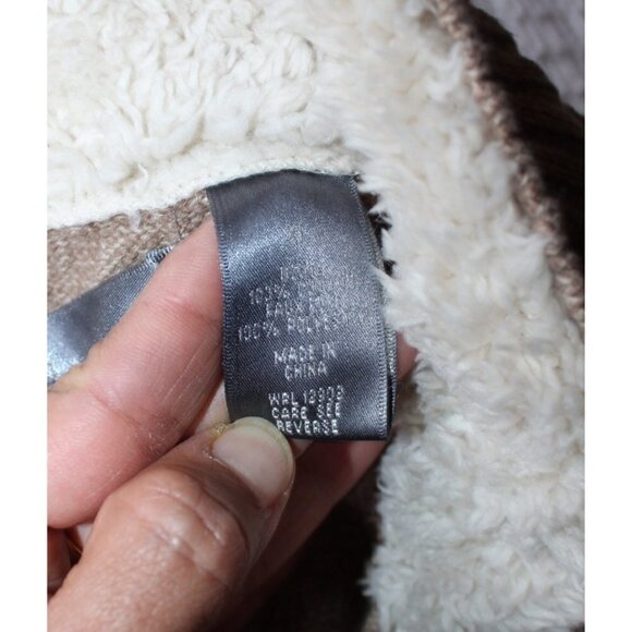 OSCAR DE LA RENTA 100 Cotton men brown sweater Size XL Long Sleeve Button front - Picture 11 of 11